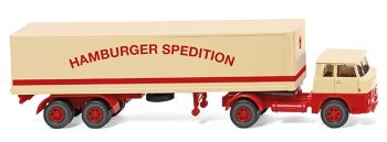 WIK051319 - HENSCHEL HS 14/16 4x2 con carrocería semirrígida 2 ejes Hamburger Spedition