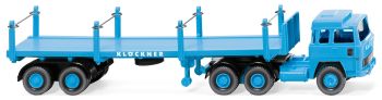 WIK051846 - MAGIRUS 235D 6x4 con caja semiplana Klockner de 2 ejes