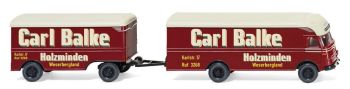 WIK054002 - Furgoneta MERCEDES Ackerman 4x2 con remolque de 2 ejes Carl Balke