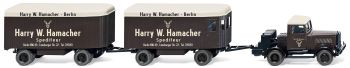 WIK085101 - HANOMAG ST100m 4x2 con dos remolques de mudanza HARRY W.HAMACHER