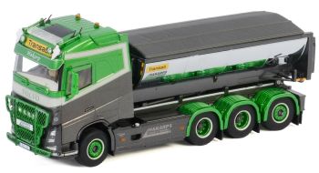 WSI01-2965 - Camión volquete de asfalto VOLVO FH4 Globetrotter 8X4 Hakarps Schakt