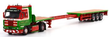 WSI02-1599 - SCANIA R143 Streamline 4x2 y MC GAWN BROTHERS plataforma extensible de 3 ejes