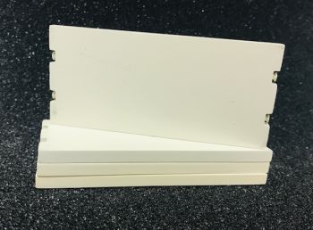 YCC604-8 - 4 Platos rodantes - 11 x 5 cm - Blanco